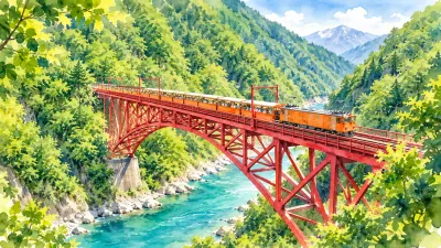 宇奈月の絶景3選｜トロッコ電車と山彦橋を巡る1泊2日モデルコース