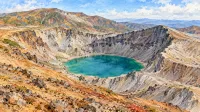 火口湖へ続く秋の山岳道路｜御釜と遠刈田温泉をめぐる旅
