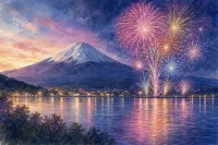 富士山・河口湖山開き花火大会　2026年7月4日(土) 開催時間 20:00～20:20