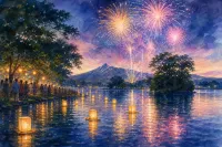 第117回 大沼湖水まつり花火大会（北海道）｜2026年7月26日開催情報・見どころを紹介