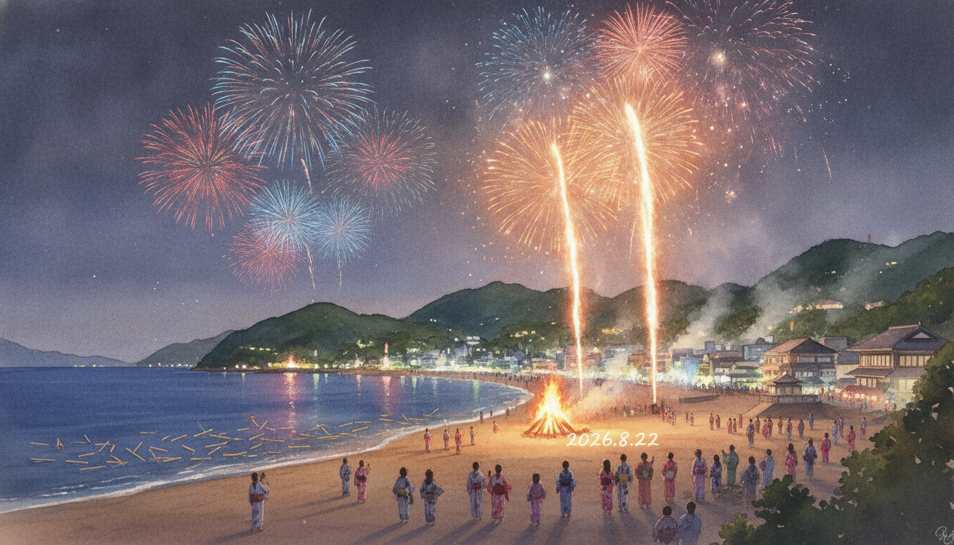 伊東温泉夢花火 Part7 箸まつり花火大会(手筒花火)（静岡県）｜2026年8月22日開催・見どころ・アクセス情報