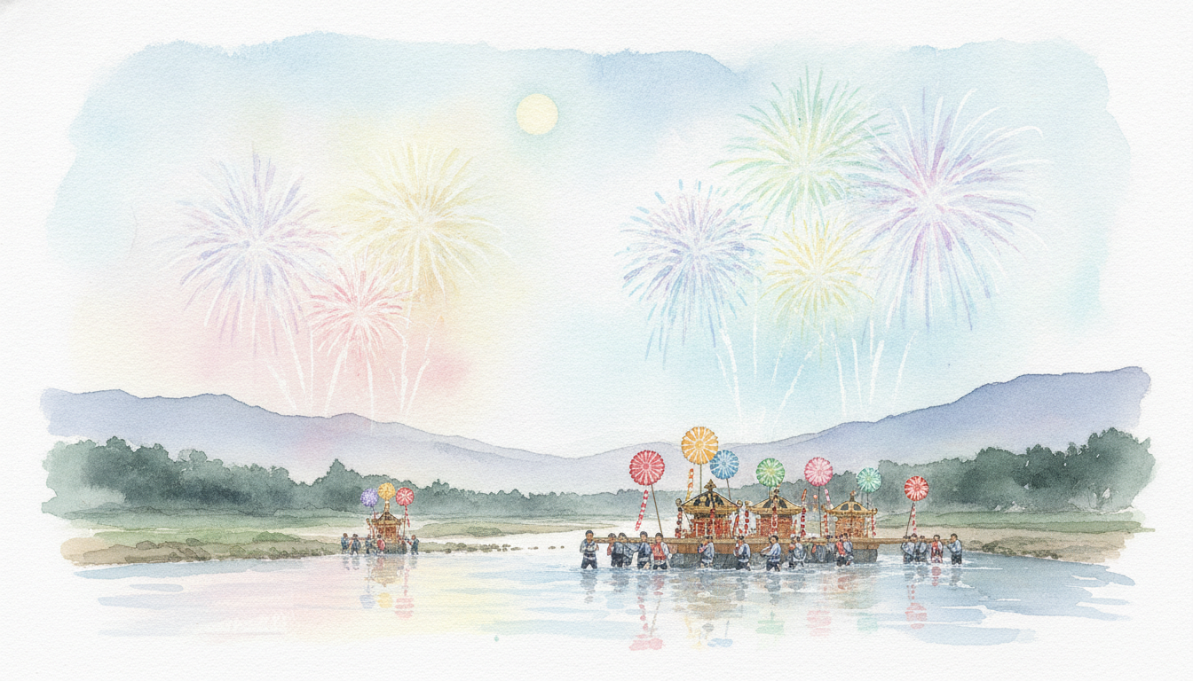 鶴市花傘鉾祭花火大会（大分県）｜2026年開催情報・見どころ・アクセスを紹介