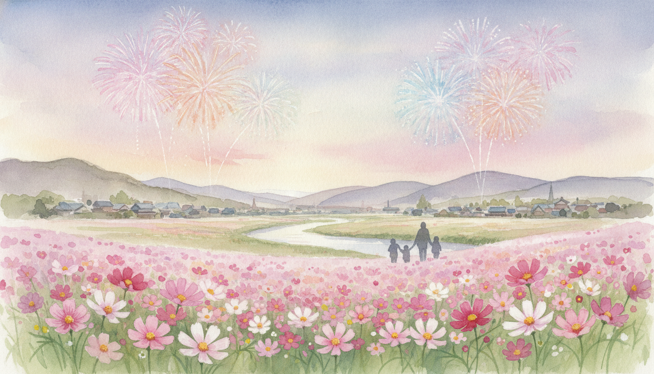 第31回 コスモス開花宣言花火大会(北海道)|2026年8月29日開催の見どころとアクセスを紹介