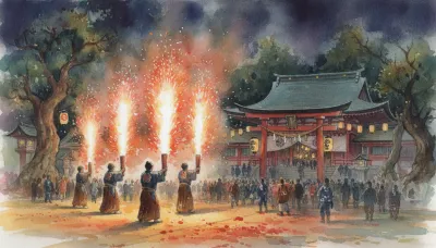 秋葉まつり（愛知県）｜2026年開催情報・手筒花火の見どころ・アクセスを紹介