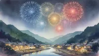 備中名物 成羽愛宕大花火（岡山県）｜2026年開催情報・見どころ・アクセスを紹介