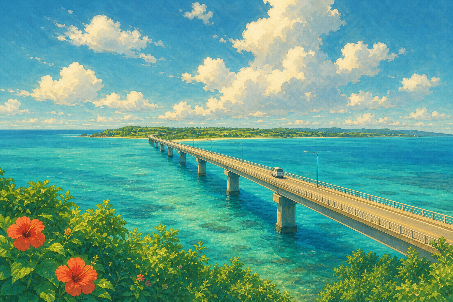 池間大橋(沖縄県)|絶景の「池間ブルー」と見どころを紹介