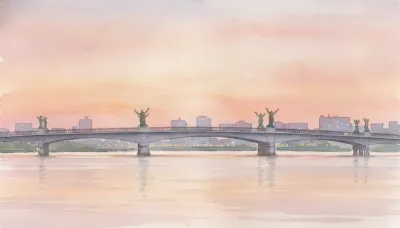幣舞橋（北海道）｜釧路川に架かる夕景と四季の像を紹介