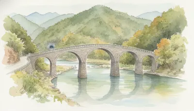 耶馬渓橋（大分県）｜日本唯一8連アーチの石橋と歴史・見どころを紹介