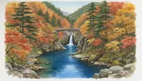 抱返り渓谷（秋田県）｜コバルトブルーの清流と紅葉の名所を紹介